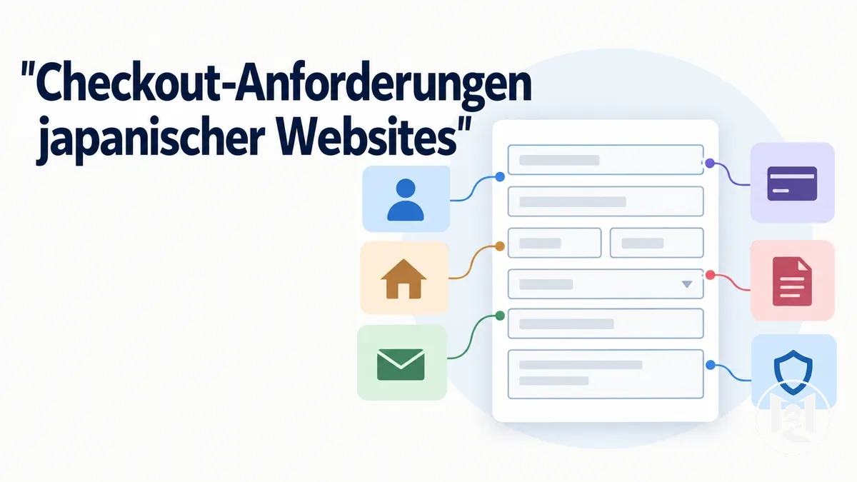 Checkout-Felder und Anforderungen auf einer japanischen Shopping-Website