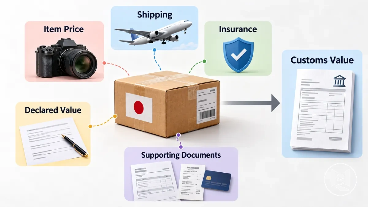 Faktoren, die zum Zollwert eines Pakets aus Japan beitragen können