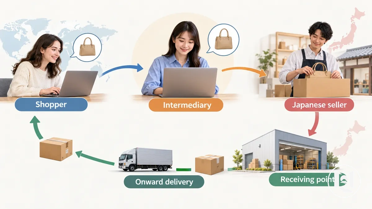 Intermediary purchasing from a Japanese seller on behalf of an overseas shopper