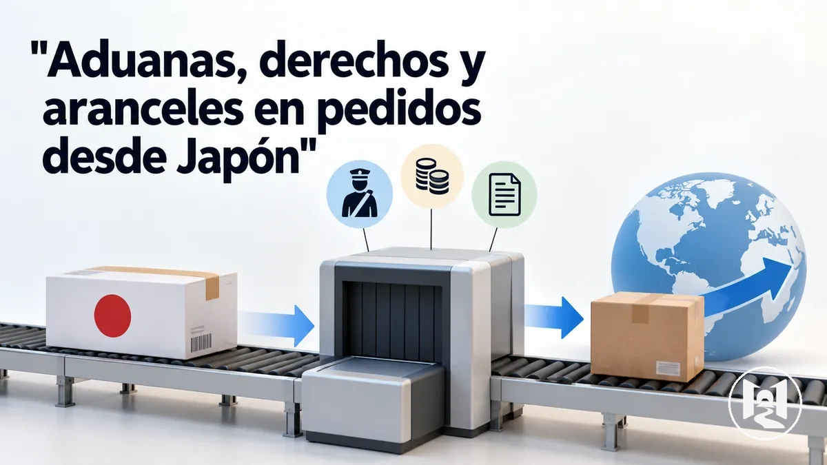 Aduanas, derechos de importación y aranceles aplicados a un pedido online desde Japón
