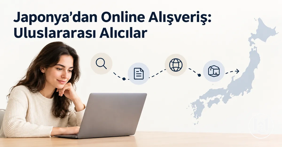 Japonya'dan online alışveriş sürecini takip eden uluslararası alıcı